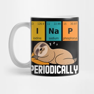 I Nap Periodically Funny Science Sloth Mug